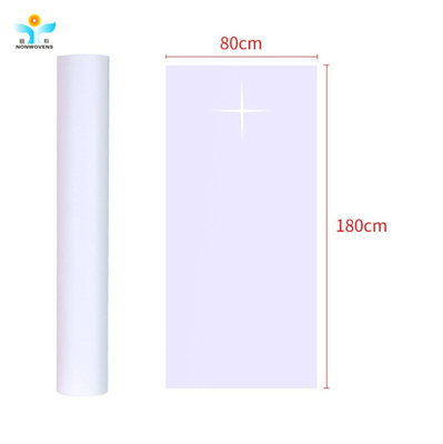 Soft Disposable Bedsheet Roll Fluid Resistant Breathable PP SMS PE Lamination Fabric