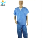 High Breathability Disposable Hospital Surgical Scrubs With Zipper Closure