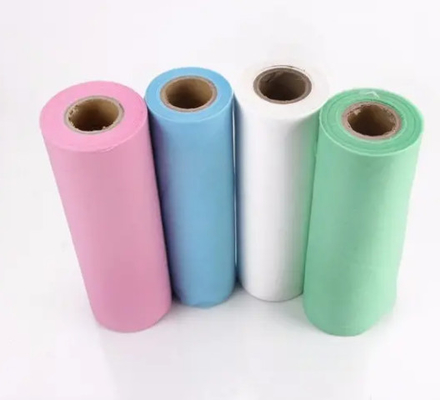Breathable Eco Friendly Disposable Bedsheet Roll Soft Dust Proof PE Lamination Fabric