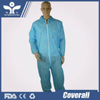 Antibacterial Disposable Protective Wear With Hood Liquid Repellent 30gsm 35gsm 40gsm
